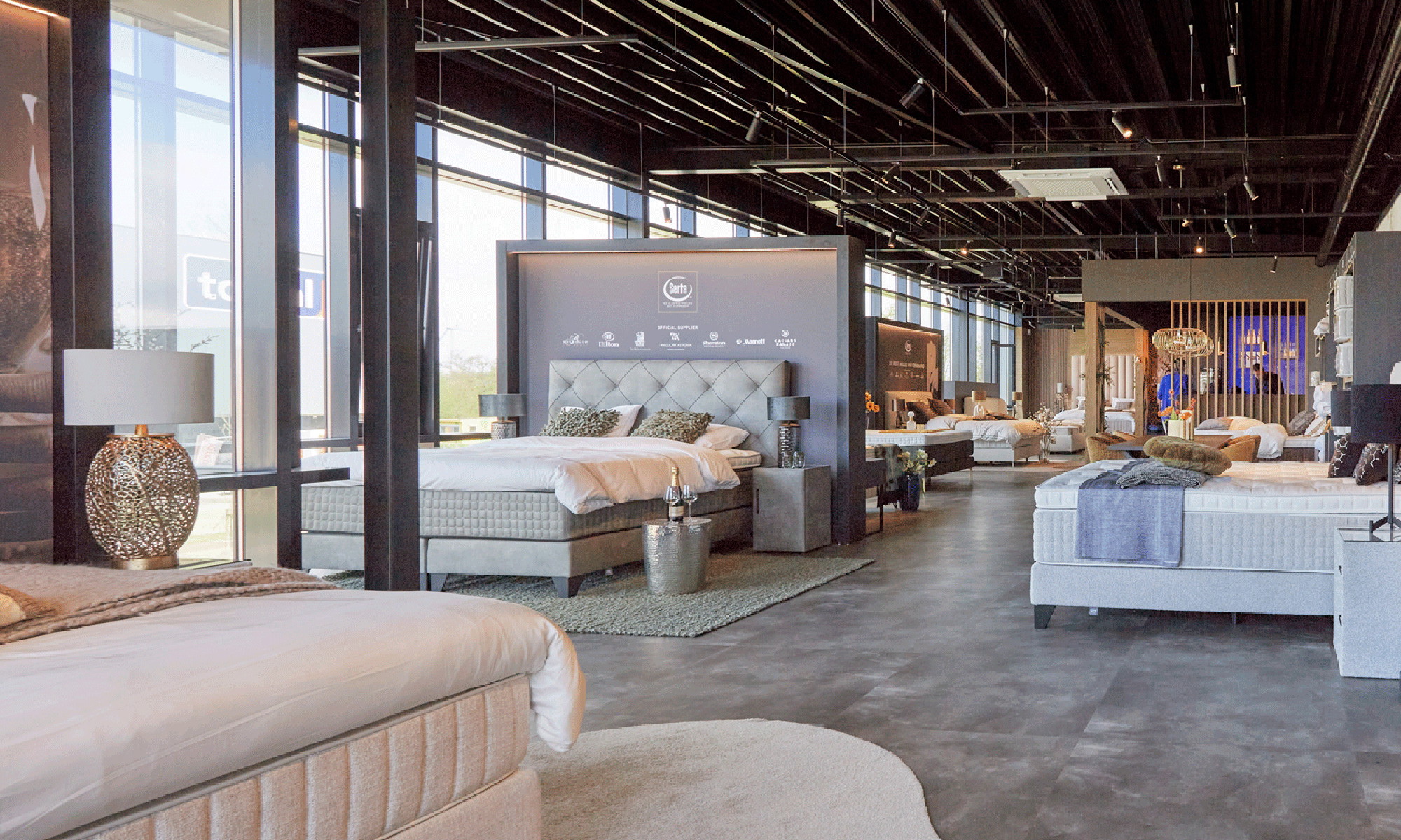 Showroom boxsprings op maat